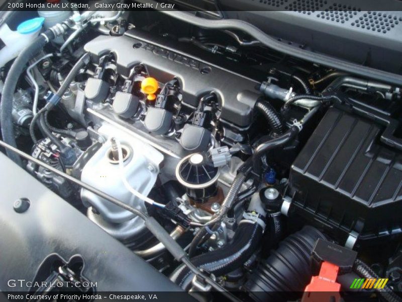 Galaxy Gray Metallic / Gray 2008 Honda Civic LX Sedan