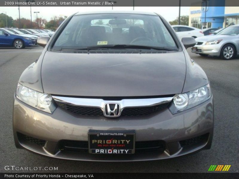 Urban Titanium Metallic / Black 2009 Honda Civic LX-S Sedan