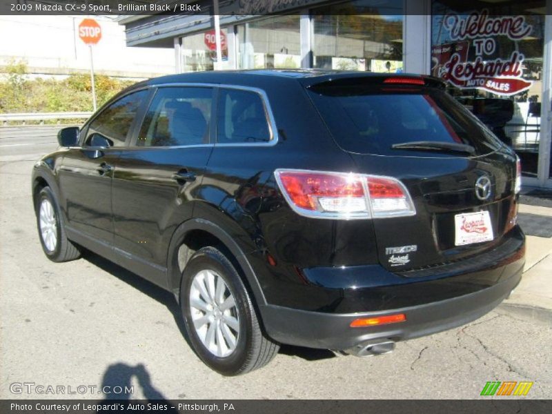 Brilliant Black / Black 2009 Mazda CX-9 Sport