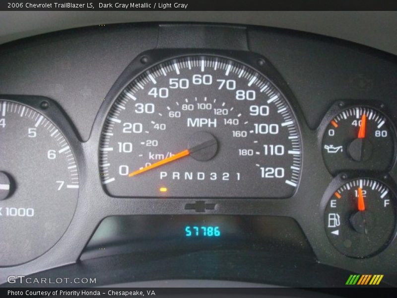 Dark Gray Metallic / Light Gray 2006 Chevrolet TrailBlazer LS
