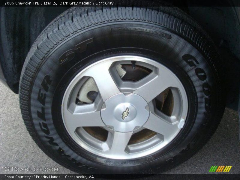 Dark Gray Metallic / Light Gray 2006 Chevrolet TrailBlazer LS