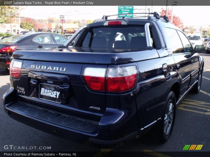 Regal Blue Pearl / Medium Gray 2005 Subaru Baja Turbo