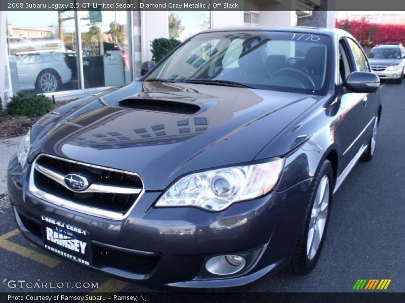Diamond Gray Metallic / Off Black 2008 Subaru Legacy 2.5 GT Limited Sedan