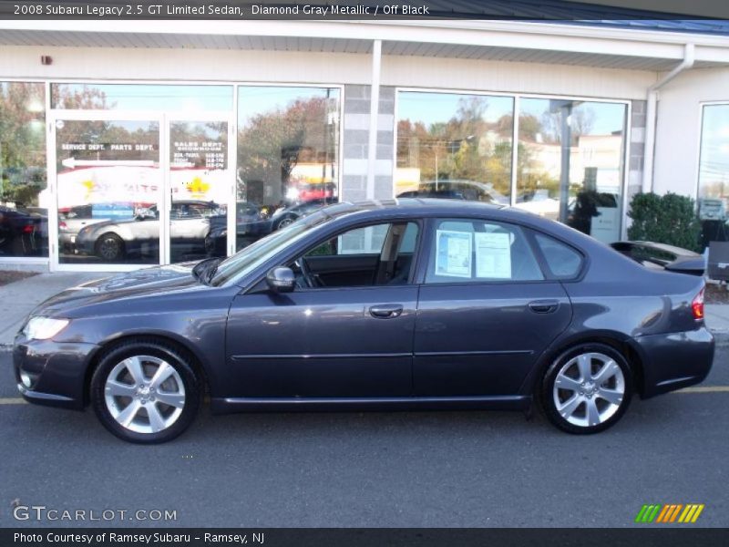 Diamond Gray Metallic / Off Black 2008 Subaru Legacy 2.5 GT Limited Sedan