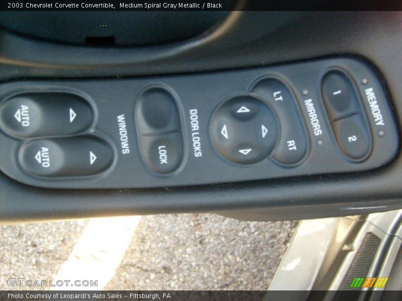 Controls of 2003 Corvette Convertible