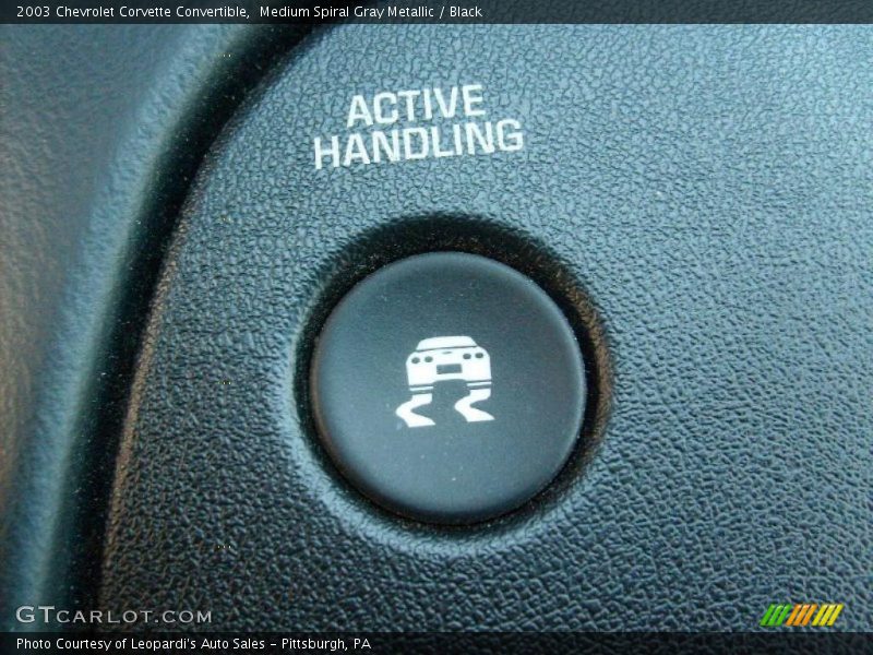 Medium Spiral Gray Metallic / Black 2003 Chevrolet Corvette Convertible