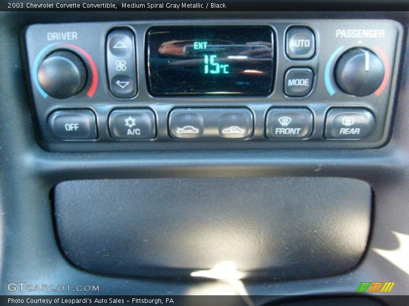 Controls of 2003 Corvette Convertible