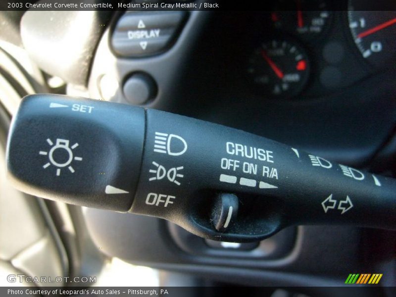 Medium Spiral Gray Metallic / Black 2003 Chevrolet Corvette Convertible