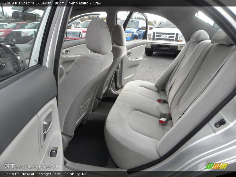 Bright Silver Metallic / Gray 2009 Kia Spectra EX Sedan