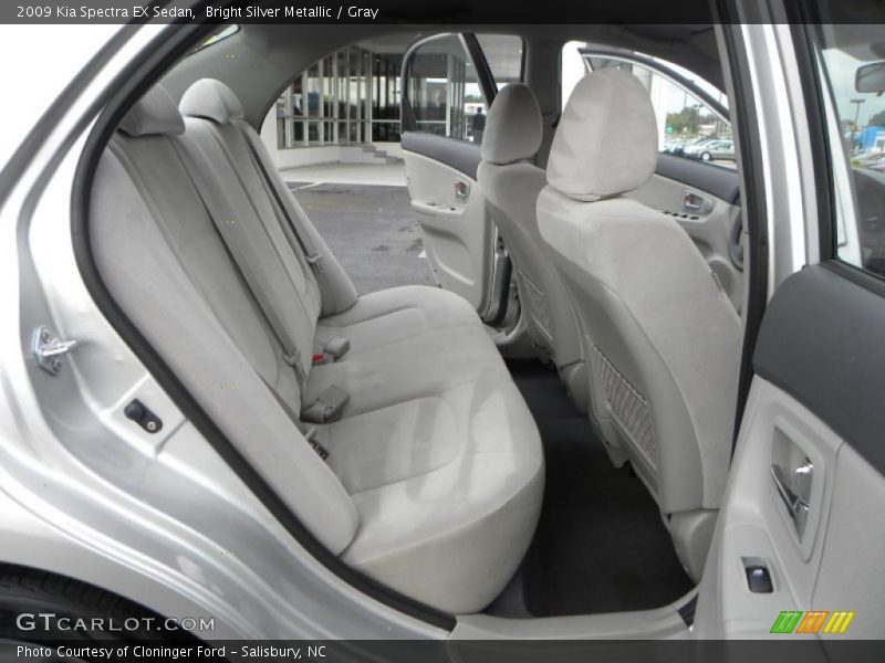 Bright Silver Metallic / Gray 2009 Kia Spectra EX Sedan