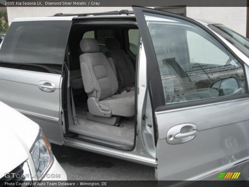 Diamond Silver Metallic / Gray 2005 Kia Sedona LX