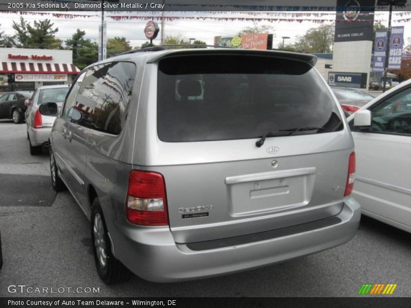 Diamond Silver Metallic / Gray 2005 Kia Sedona LX