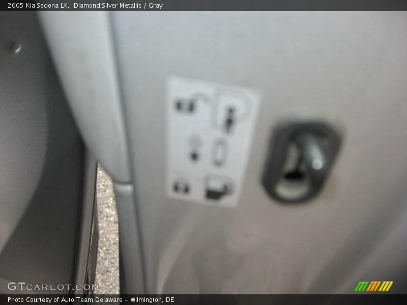 Diamond Silver Metallic / Gray 2005 Kia Sedona LX