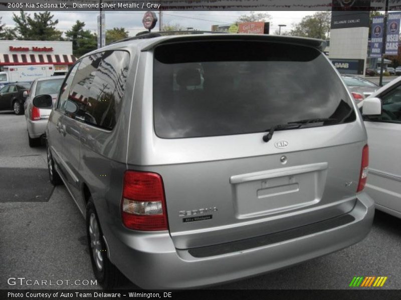 Diamond Silver Metallic / Gray 2005 Kia Sedona LX