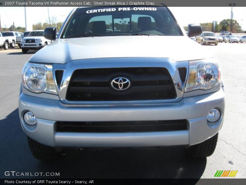 Silver Streak Mica / Graphite Gray 2007 Toyota Tacoma V6 PreRunner Access Cab