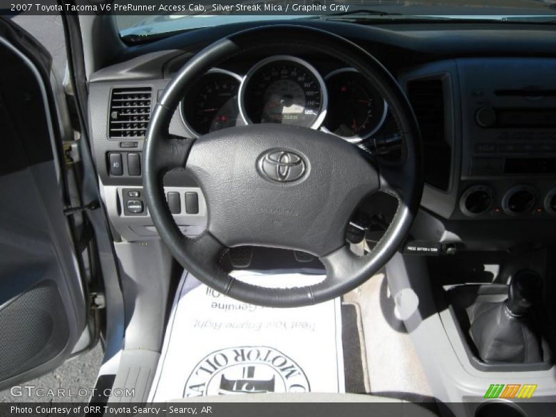 Silver Streak Mica / Graphite Gray 2007 Toyota Tacoma V6 PreRunner Access Cab