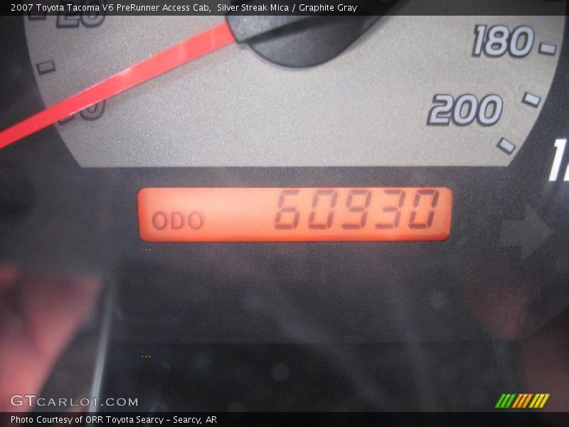 Silver Streak Mica / Graphite Gray 2007 Toyota Tacoma V6 PreRunner Access Cab