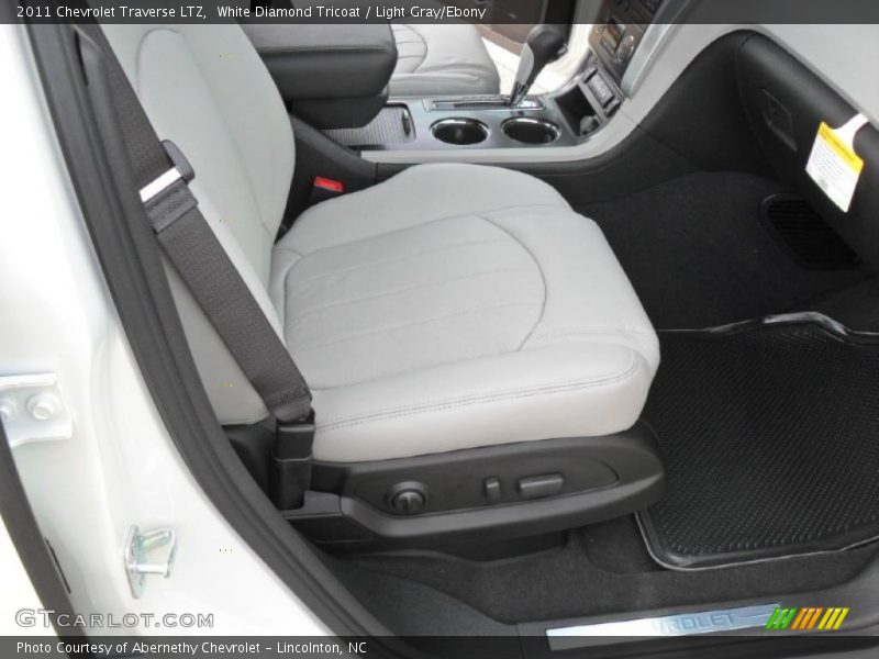 White Diamond Tricoat / Light Gray/Ebony 2011 Chevrolet Traverse LTZ