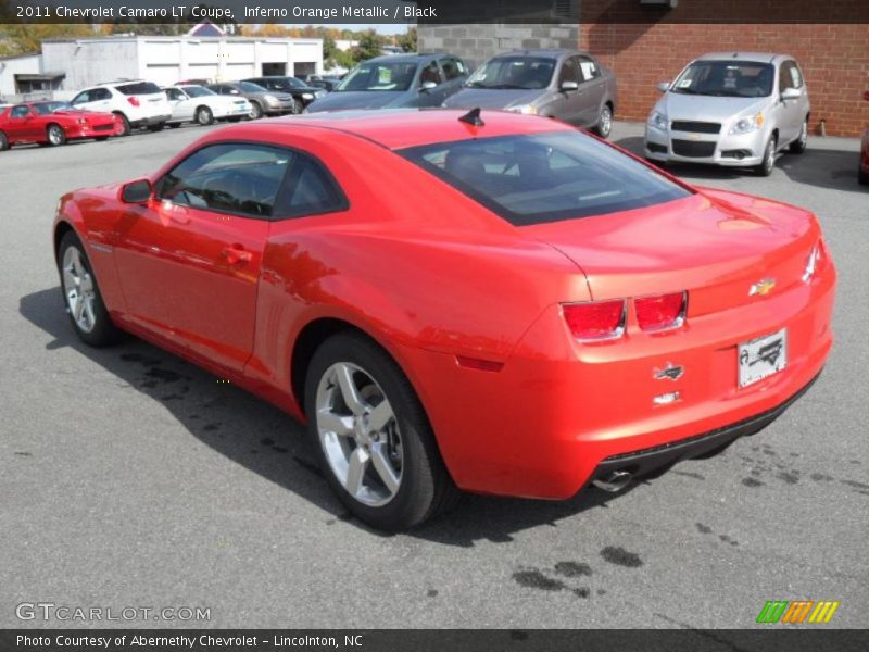 Inferno Orange Metallic / Black 2011 Chevrolet Camaro LT Coupe