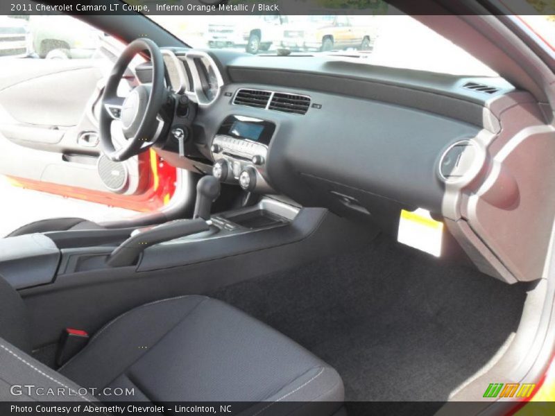 Inferno Orange Metallic / Black 2011 Chevrolet Camaro LT Coupe