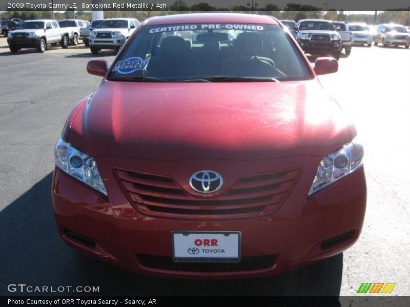 Barcelona Red Metallic / Ash 2009 Toyota Camry LE