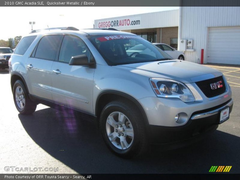 Quicksilver Metallic / Ebony 2010 GMC Acadia SLE