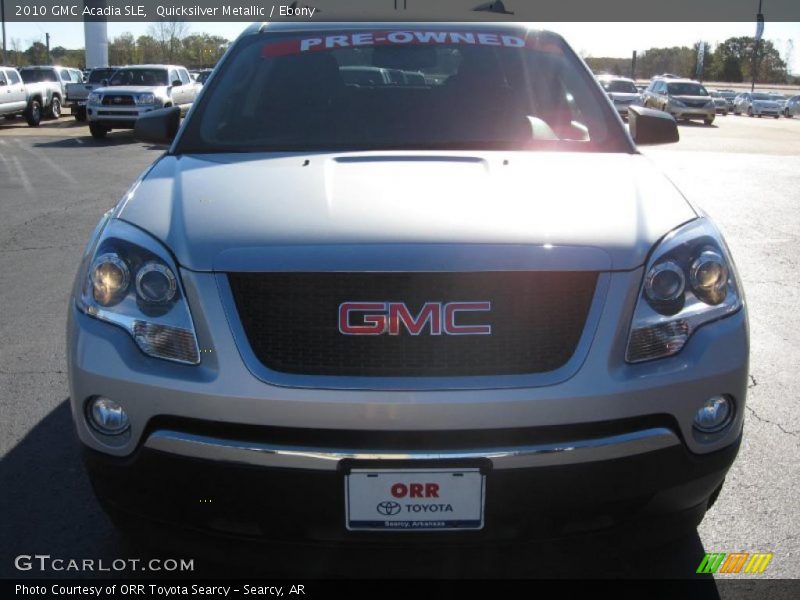 Quicksilver Metallic / Ebony 2010 GMC Acadia SLE