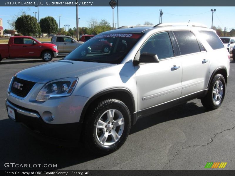 Quicksilver Metallic / Ebony 2010 GMC Acadia SLE