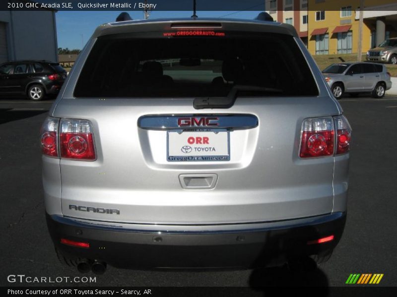 Quicksilver Metallic / Ebony 2010 GMC Acadia SLE