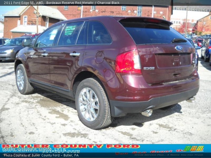 Bordeaux Reserve Red Metallic / Charcoal Black 2011 Ford Edge SEL AWD