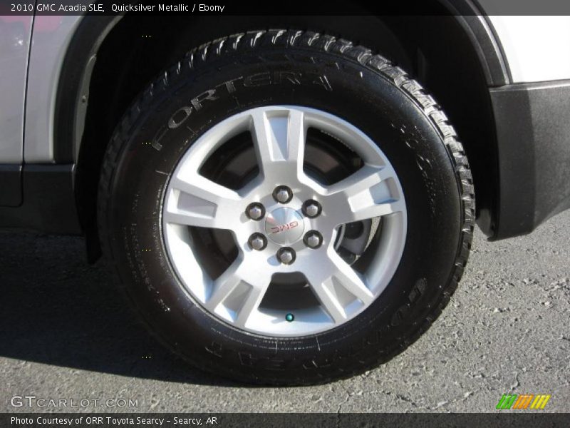 Quicksilver Metallic / Ebony 2010 GMC Acadia SLE