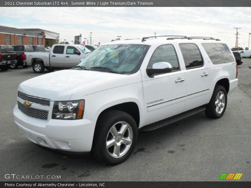 Summit White / Light Titanium/Dark Titanium 2011 Chevrolet Suburban LTZ 4x4