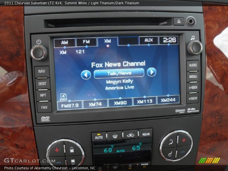 Controls of 2011 Suburban LTZ 4x4