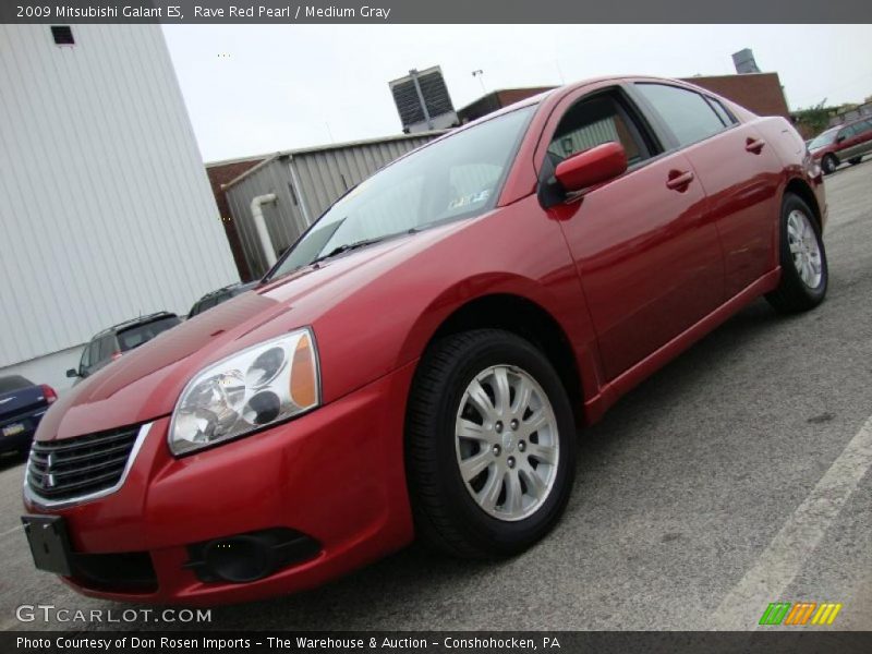 Rave Red Pearl / Medium Gray 2009 Mitsubishi Galant ES