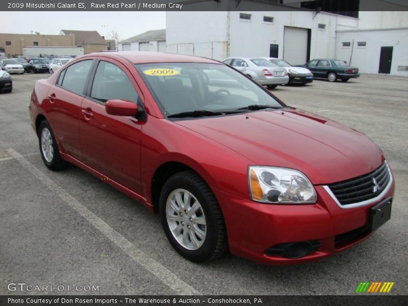 Rave Red Pearl / Medium Gray 2009 Mitsubishi Galant ES