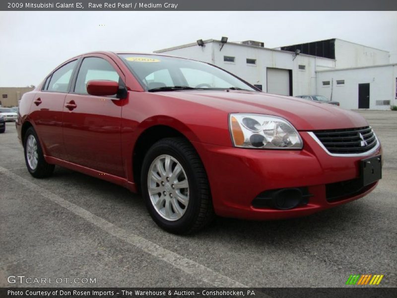 Rave Red Pearl / Medium Gray 2009 Mitsubishi Galant ES