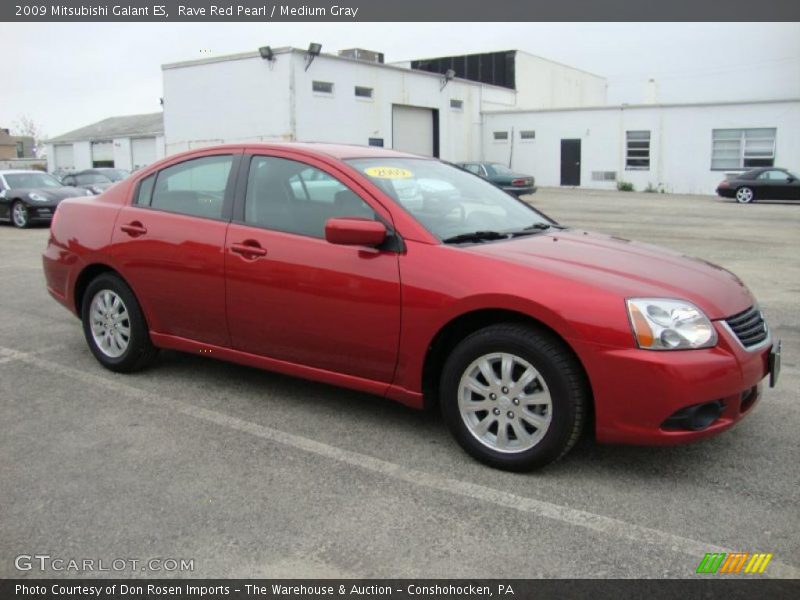Rave Red Pearl / Medium Gray 2009 Mitsubishi Galant ES