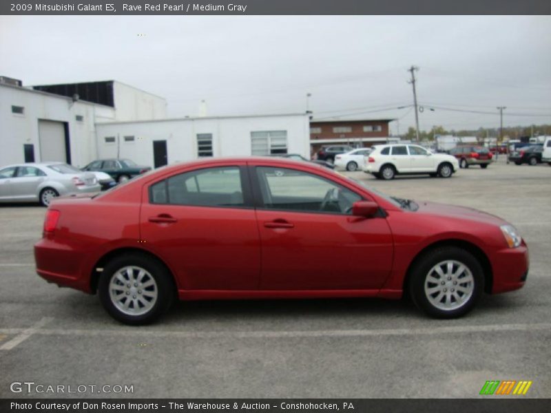 Rave Red Pearl / Medium Gray 2009 Mitsubishi Galant ES
