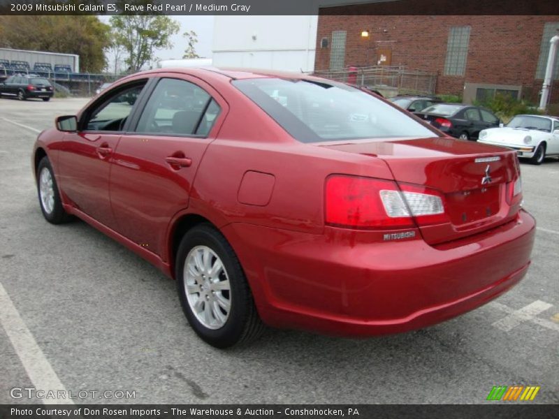 Rave Red Pearl / Medium Gray 2009 Mitsubishi Galant ES