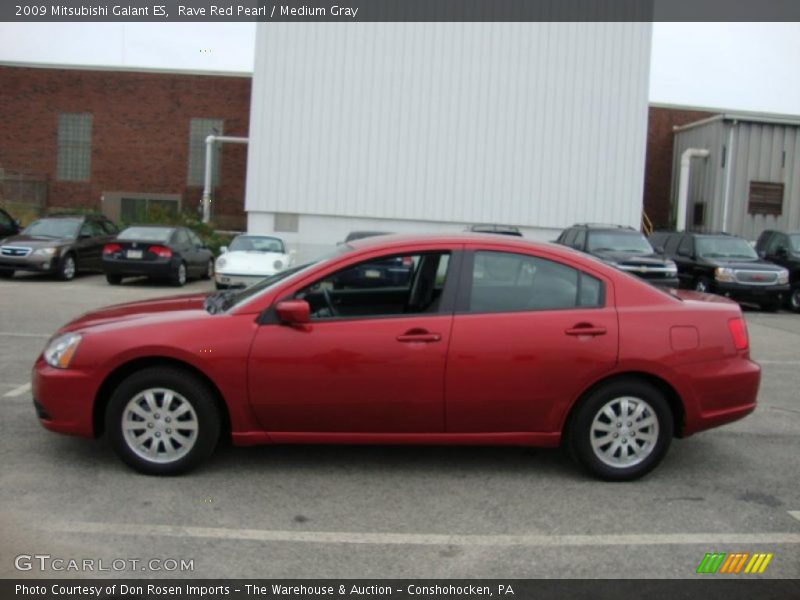 Rave Red Pearl / Medium Gray 2009 Mitsubishi Galant ES