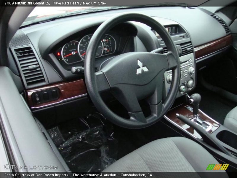 Rave Red Pearl / Medium Gray 2009 Mitsubishi Galant ES