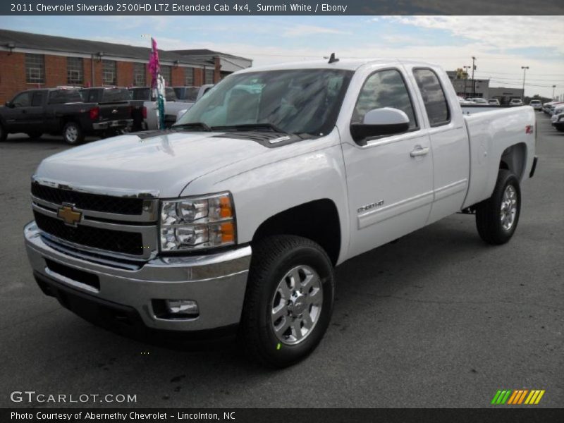 Summit White / Ebony 2011 Chevrolet Silverado 2500HD LTZ Extended Cab 4x4