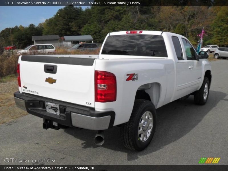 Summit White / Ebony 2011 Chevrolet Silverado 2500HD LTZ Extended Cab 4x4