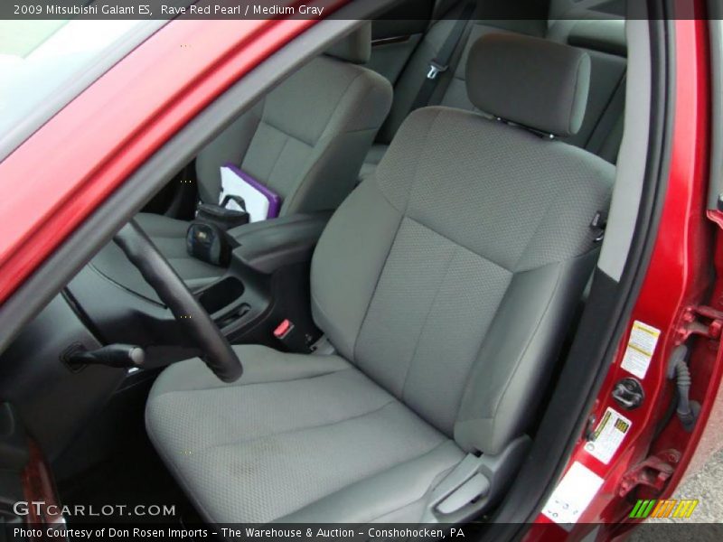 Rave Red Pearl / Medium Gray 2009 Mitsubishi Galant ES
