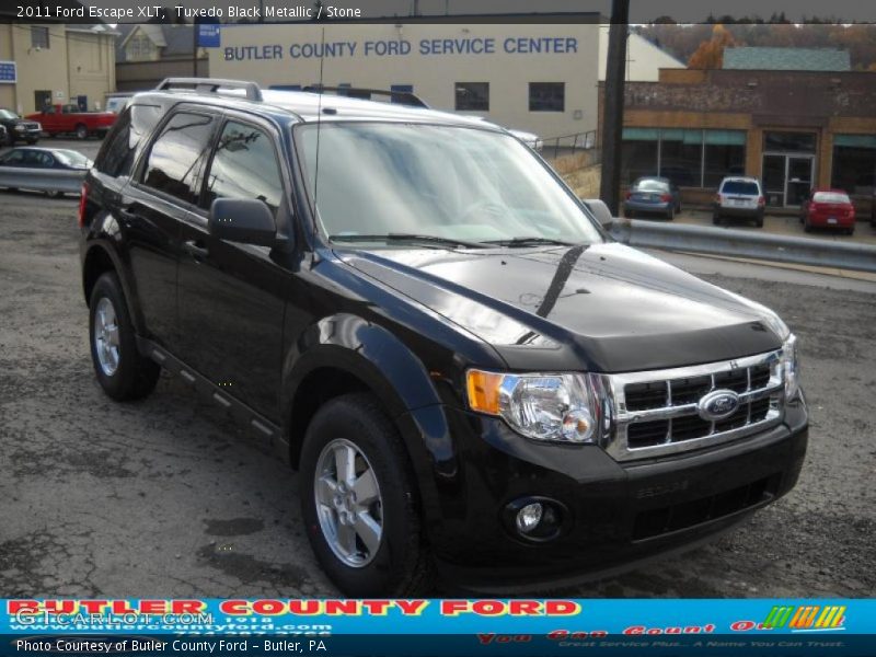 Tuxedo Black Metallic / Stone 2011 Ford Escape XLT