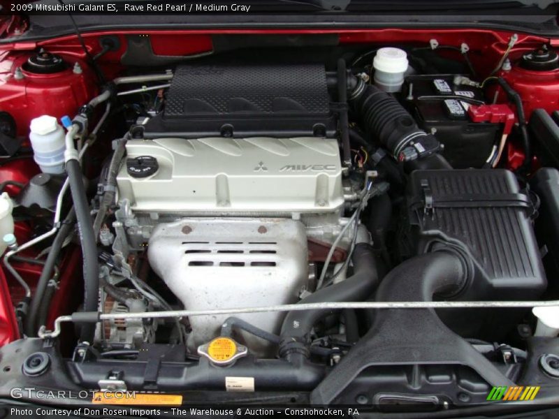 Rave Red Pearl / Medium Gray 2009 Mitsubishi Galant ES