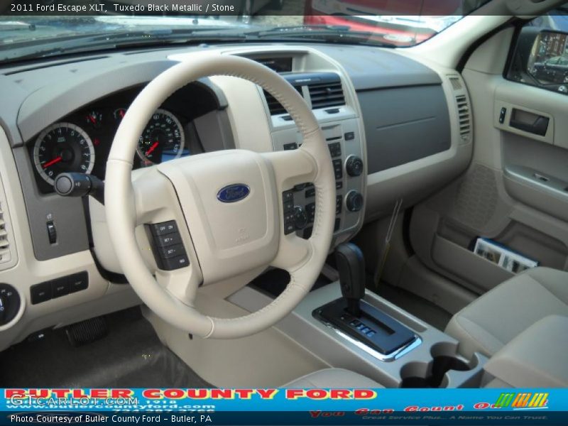 Tuxedo Black Metallic / Stone 2011 Ford Escape XLT