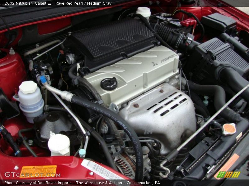 Rave Red Pearl / Medium Gray 2009 Mitsubishi Galant ES