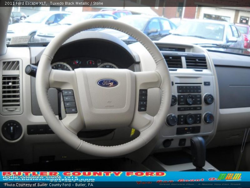 Tuxedo Black Metallic / Stone 2011 Ford Escape XLT