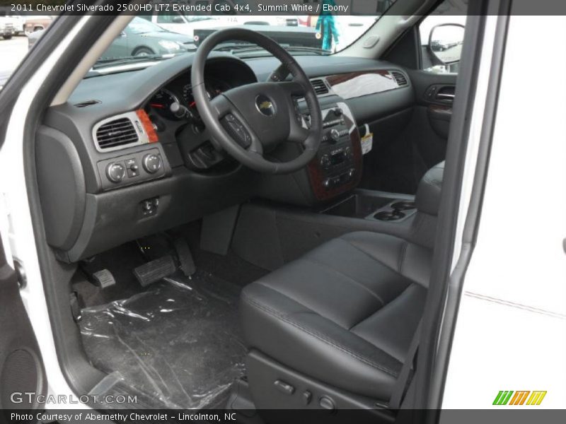  2011 Silverado 2500HD LTZ Extended Cab 4x4 Ebony Interior